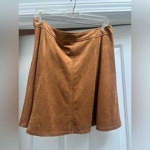 LOFT Brown Suede Skirt 🤎